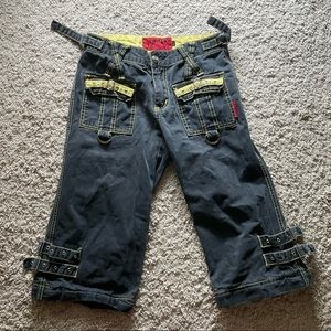 Rare Yellow Buckle Tripp NYC Capris